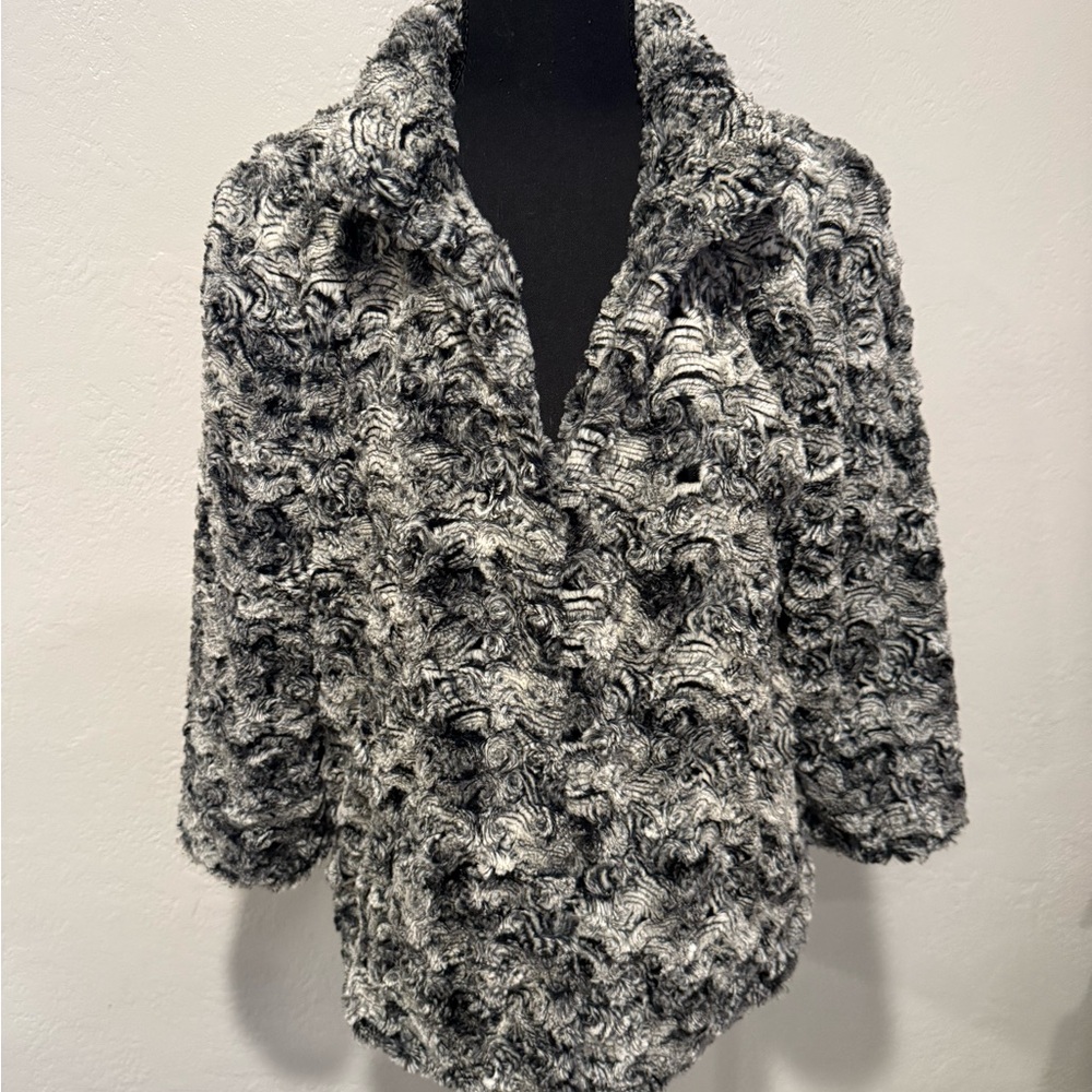 Chico's Black and Silver Teddy Jacket